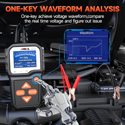 Image of ANCEL HD601 PRO Full System Heavy Duty Truck Scanner with ANCEL BA301 6V 12V Car Battery Load Tester