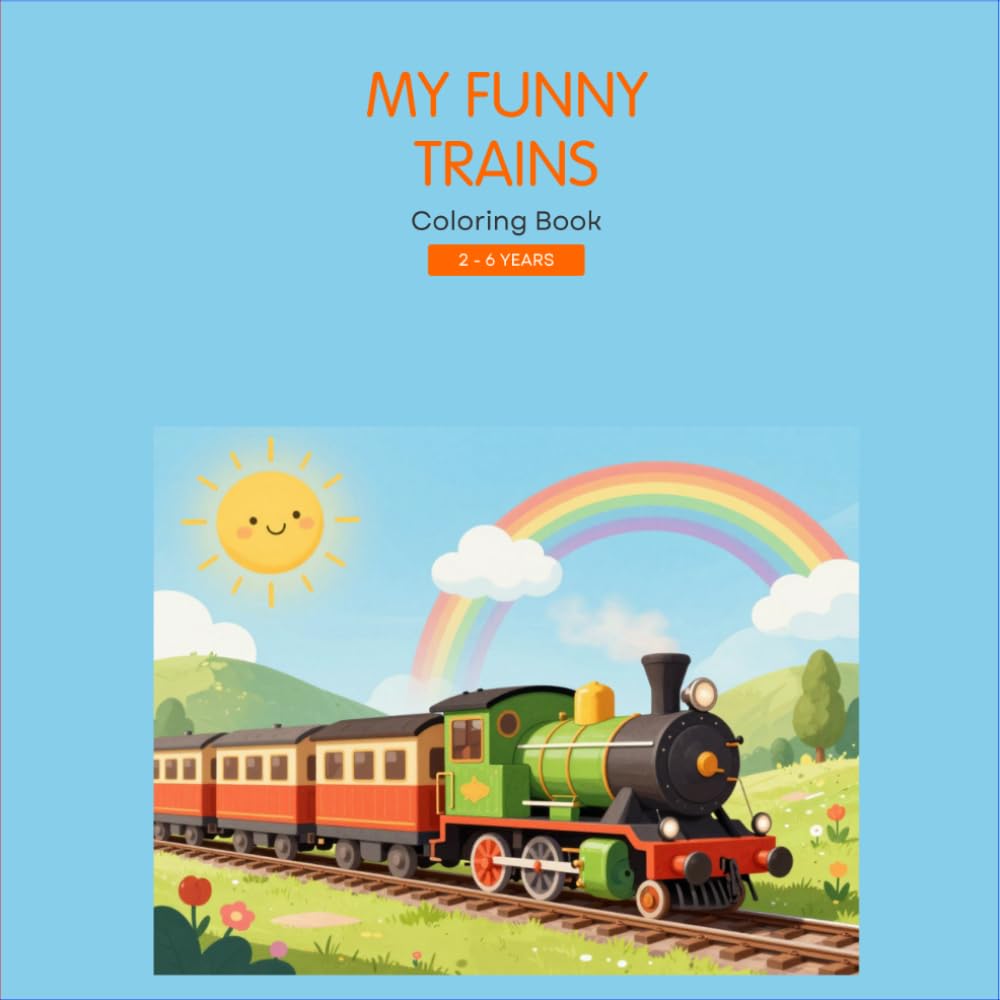My Funny Trains: Coloring Book