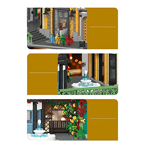 Mocdiy Haus Bausteine, Spielzeugladen Architektur Modell Bausatz, 5290+Teile Europäische Straßenansicht Modular Building… – Bild 7