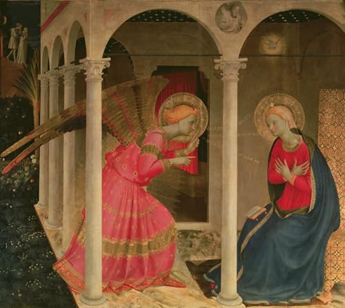 Toile l'Annonciation Fra Angelico 60x90cm : transformez un bureau vide en espace inspirant