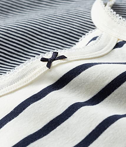 Petit Bateau Girls' Striped Organic Cotton Vest Tops - 2-Pack Style A01F7 Sizes 2-18 Years3