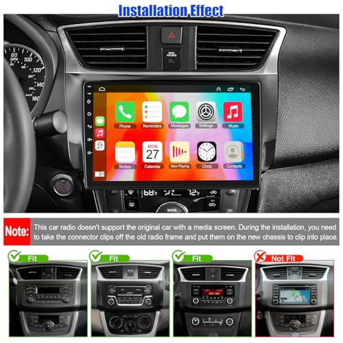 Radio para Nissan Sentra 2013-2017 con pantalla 10.1" táctil miniatura 2