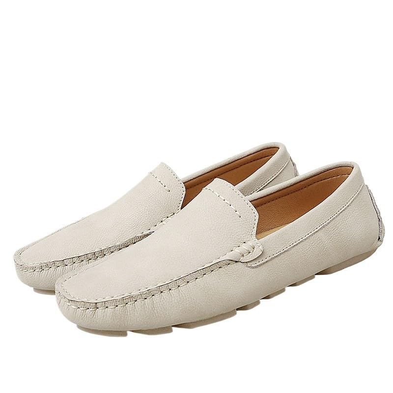 Shoes Men's Classic Slip-on Loafers Low-top Soft-Soled Round-Toed Oxford Shoes Men Versatile Casual Shoes for Travel Shopping Driving
