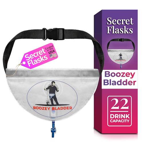 Secret Flask - Boozey Bladder - 1L Capacity (24 Drinks) - The Most Covert Secret Flask - More Epic Nights Out Without The Hefty Bar Tab