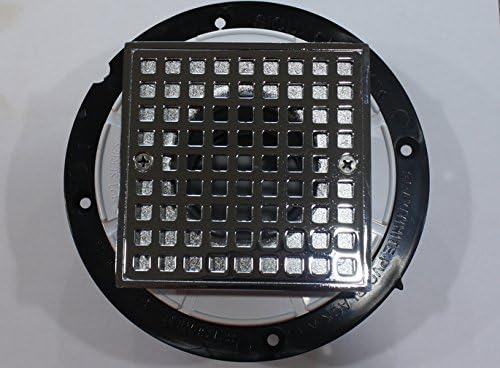 2 in. ABS Chrome Square Shower Pan Drain