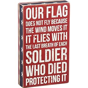 Primitives by Kathy 27303 Patriotic Box Sign, 6 x 10-Inches, Our Flag Primitives by Kathy 27303 Patriotic Box Sign 6 x 10 Inches Our Flag
