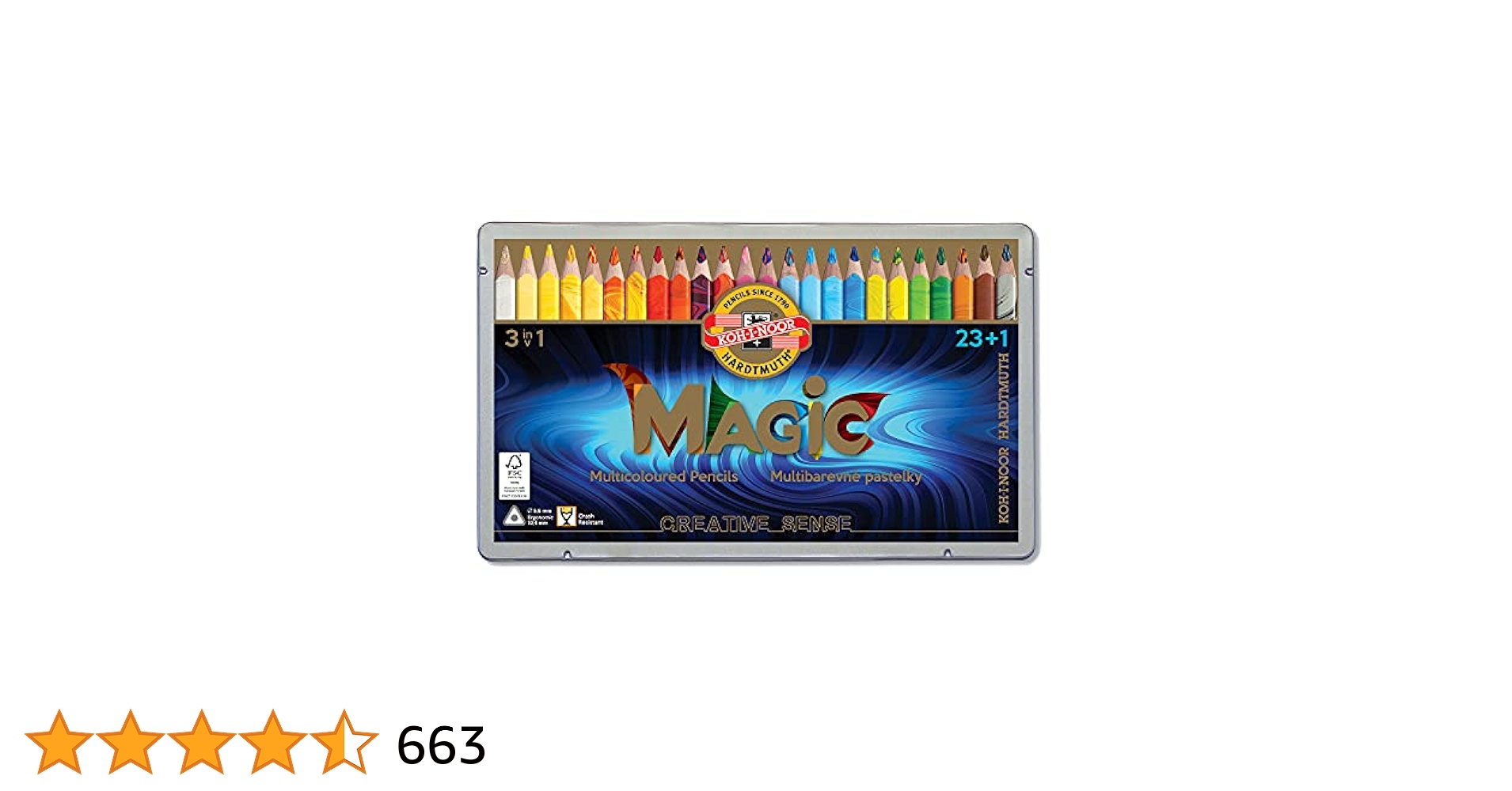 Amazon.co.jp: コヒノール 色鉛筆 マジックペンシル 24色セット