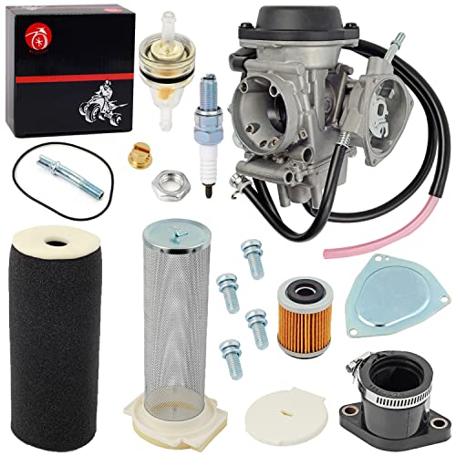 Image of Carburetor Carb & Air Filter & Guide Intake Manifold Boot Kit For Yamaha 2004-2013 Raptor 350 Air Filter