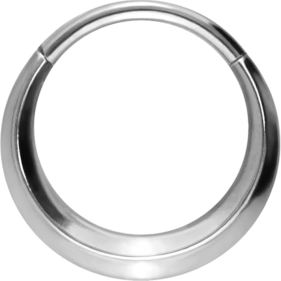 Anello Da Piercing In Titanio Clicker - Design Segmentato, Per Elice, Trago, Setto, 6-10 Mm - Foto 3