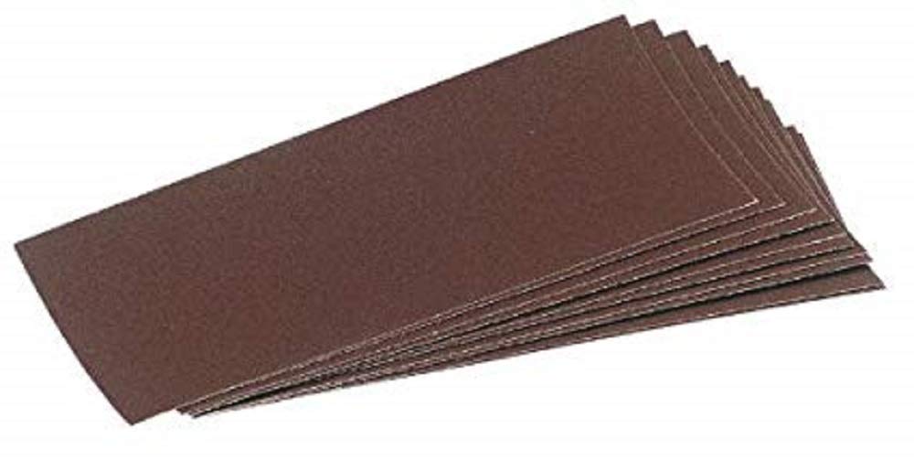 Draper 59466 Aluminium Oxide Sanding Sheet, 100 Grit, 232mm x 92mm, Pack of 10 , Blue