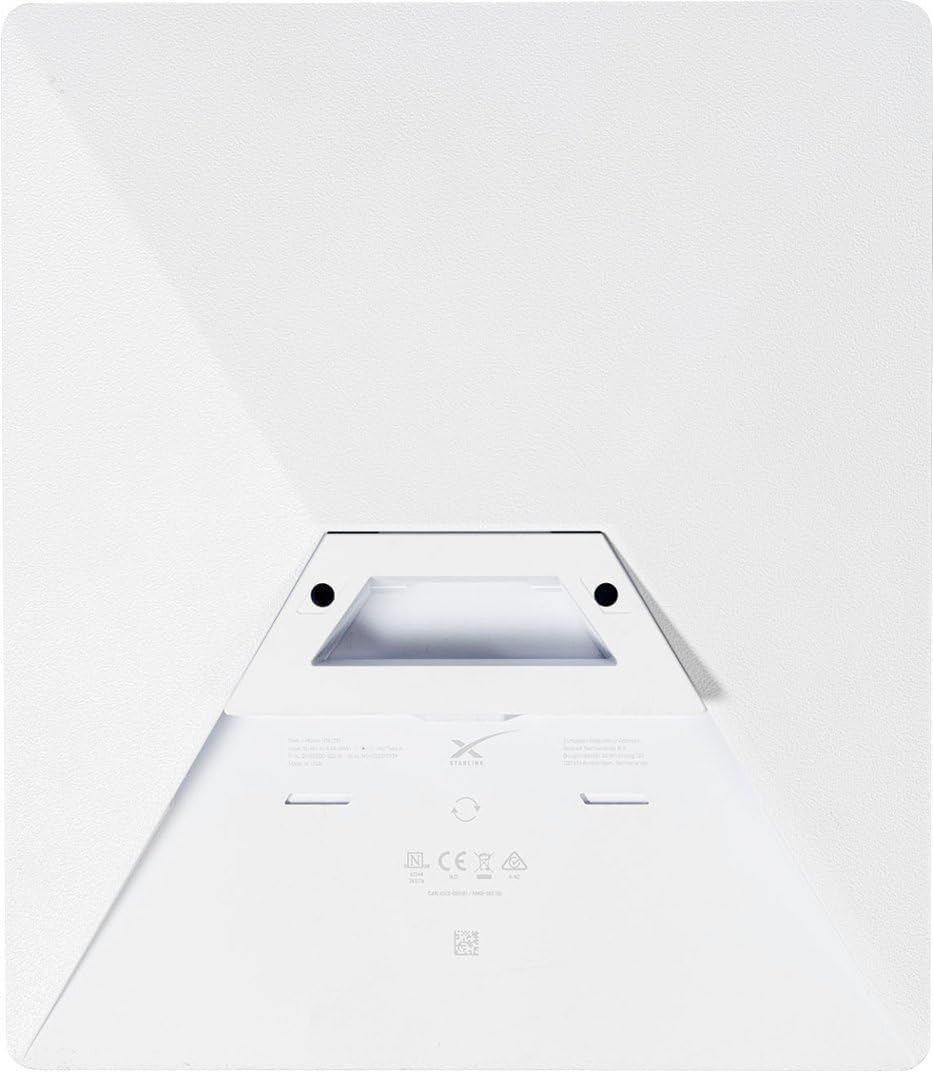 หลัง view of Starlink Mini antenna showing ports and labels