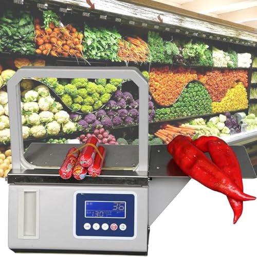 Vegetable Strapping Machine, Intelligent Induction OPP Tape Tying Machine, Commercial Hot Melt Tape Banding Machine for Vegetables Food Packing Bundling
