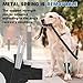 Dog Front Leg Brace with Removable Metal Springs- Adjustable Reflective Ankle Wrap for Dogs, Anti-Slip Reverse-Buckle Design Dog Splint Front Leg for Arthritis, Sprains, Injury Recovery (Black, M)