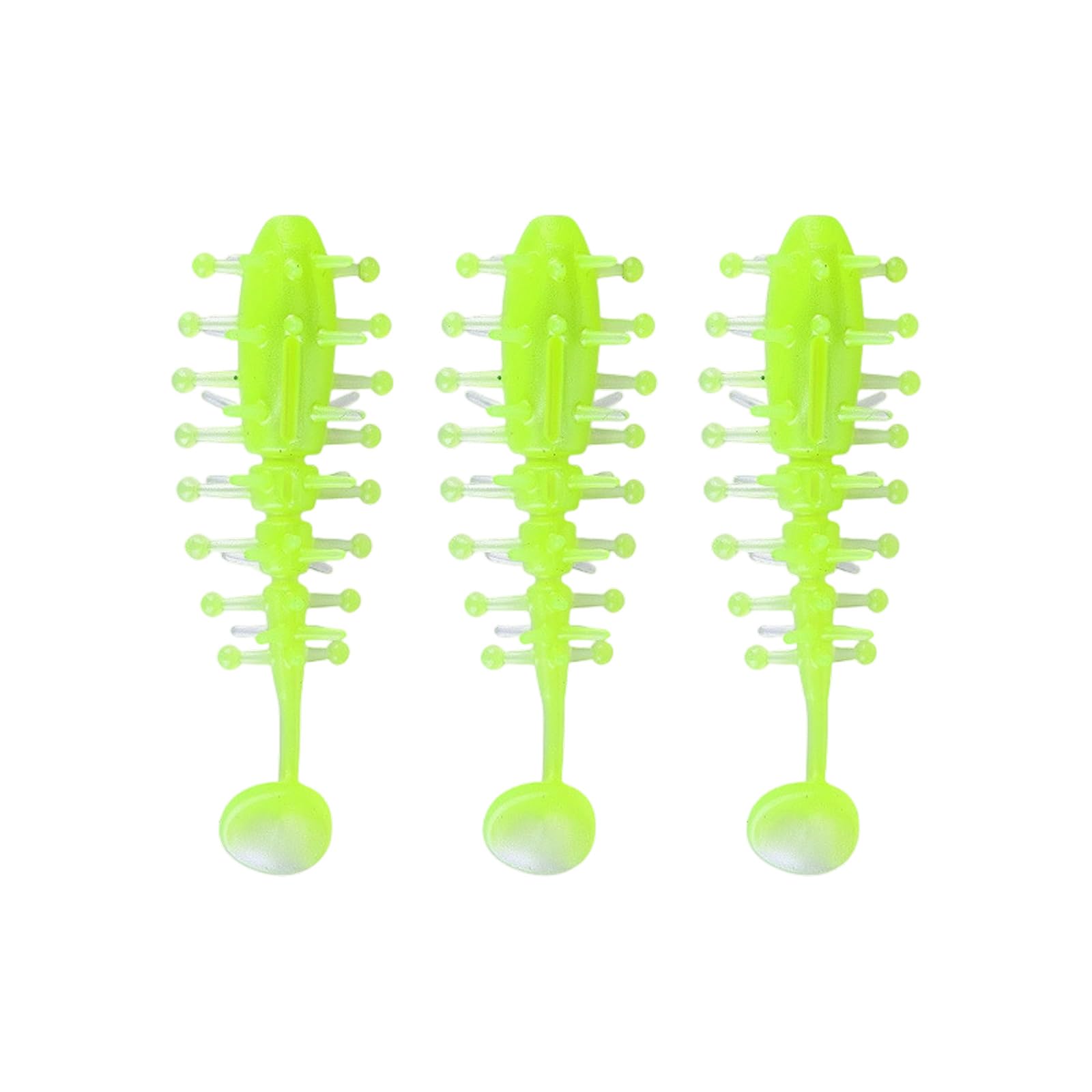 QIAOLIDA 60mm/100mm Soft Fishing Lures with T Shape Tail, Simulation Fishing Swimbaits Artificial Baits Slow Sinking Fish Lures