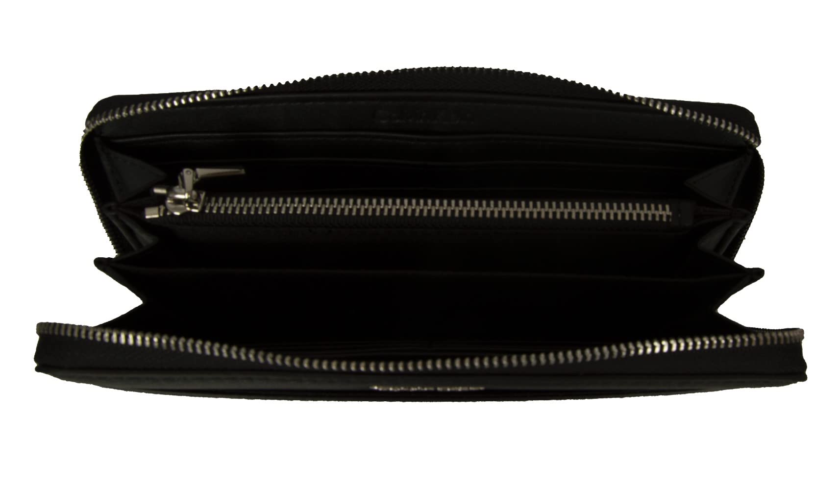 Calvin Klein CK Must Zip Around Wallet With Pocket Epi Mon Black Mono