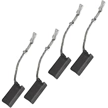 Carbon Brush Set E64 6x10x17mm for 1200W Angle Grinder for GWS12-125S/GWS12-150S, Carbon and Metal Construction for Consistent Motor Performance, 4 Pieces