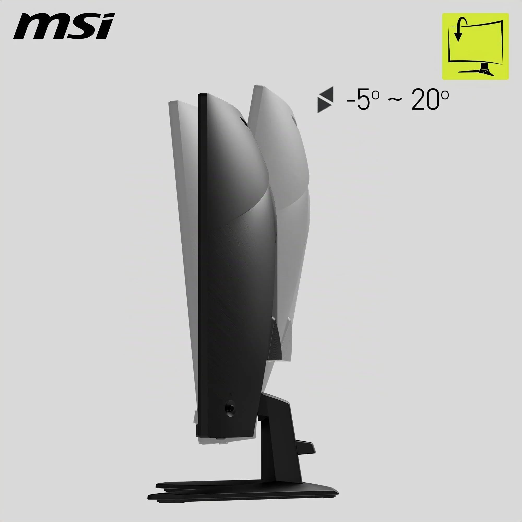 "Monitor da gioco curvo - MSI - 32"" - QHD - 180Hz - Pannello Rapid VA - 1 ms - MAG32CQ6F"