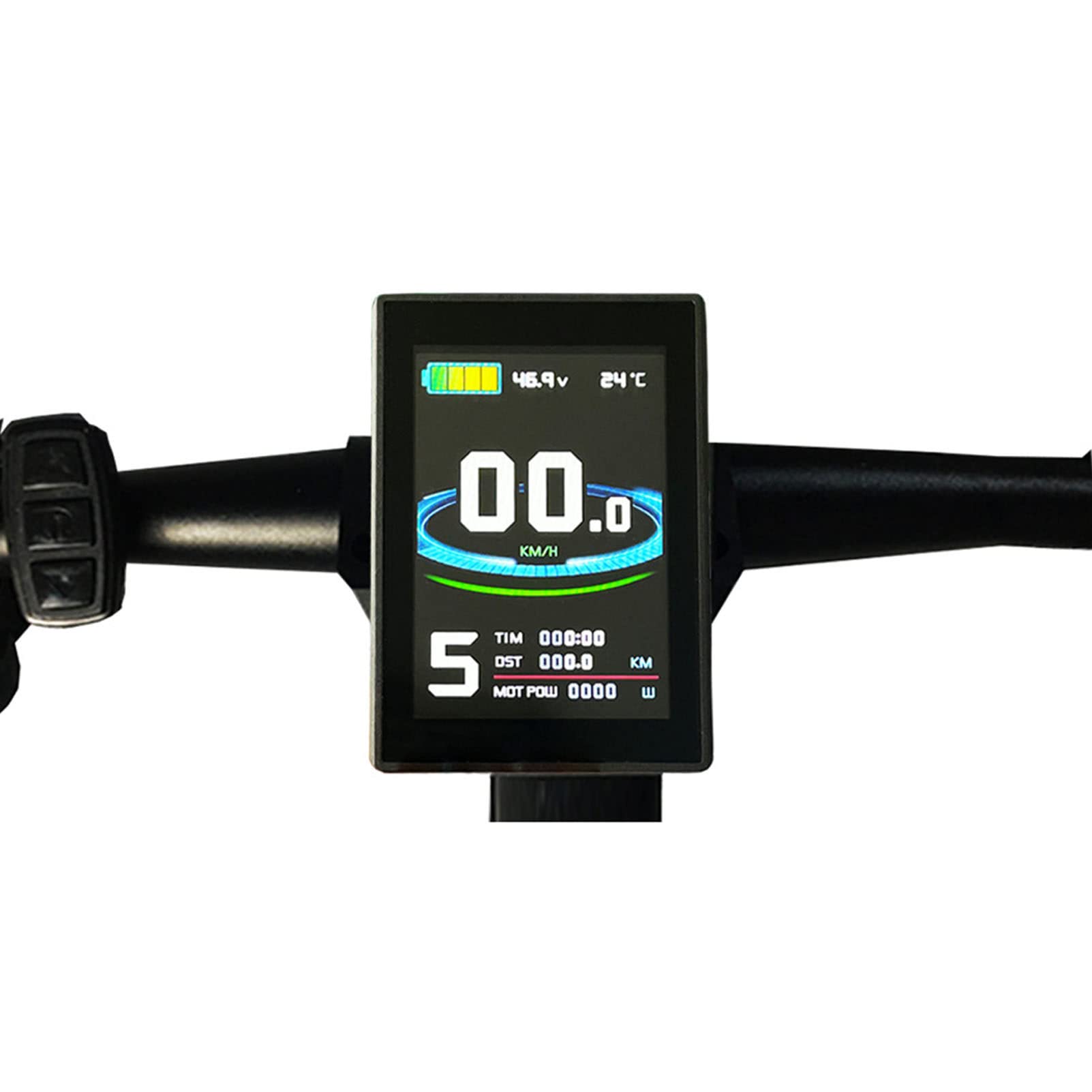Compteur d'affichage du vélo, Panneau de Commande du Compteur d'écran LCD LCD8SU, contrôleur de Moteur électrique 24V / 36V / 48V, pour Scooter à vélo électrique