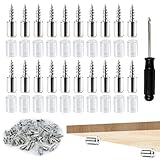 80 Pezzi Reggimensola, Supporti per Mensole con Manicotto in Gomma, Reggipiano per Mobili,...