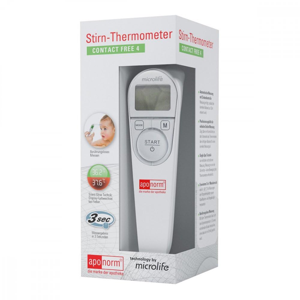 aponorm Fieberthermometer Stirn Contact-Free 4, 1 St. Fieberthermometer