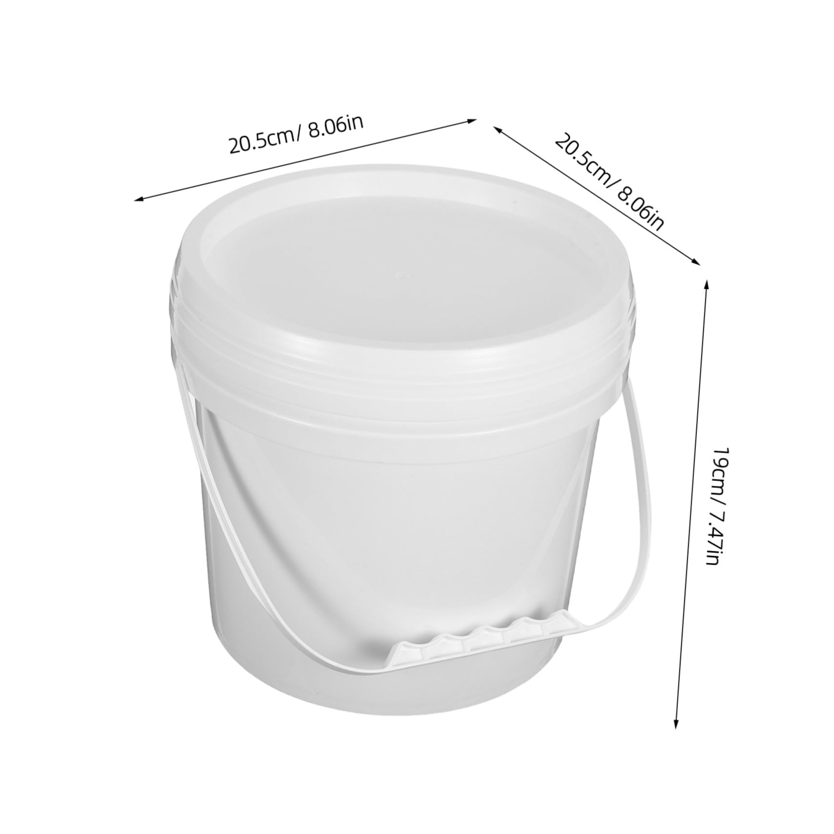OUNONA 4 Sztuki Częściowy Białych Szczelnych Pojemników Plastikowych z Pokrywkami Do Przechowywania Żywności Wiaderka Do Lodów Mleka i Przetworów Zamrażarki i Przechowywania