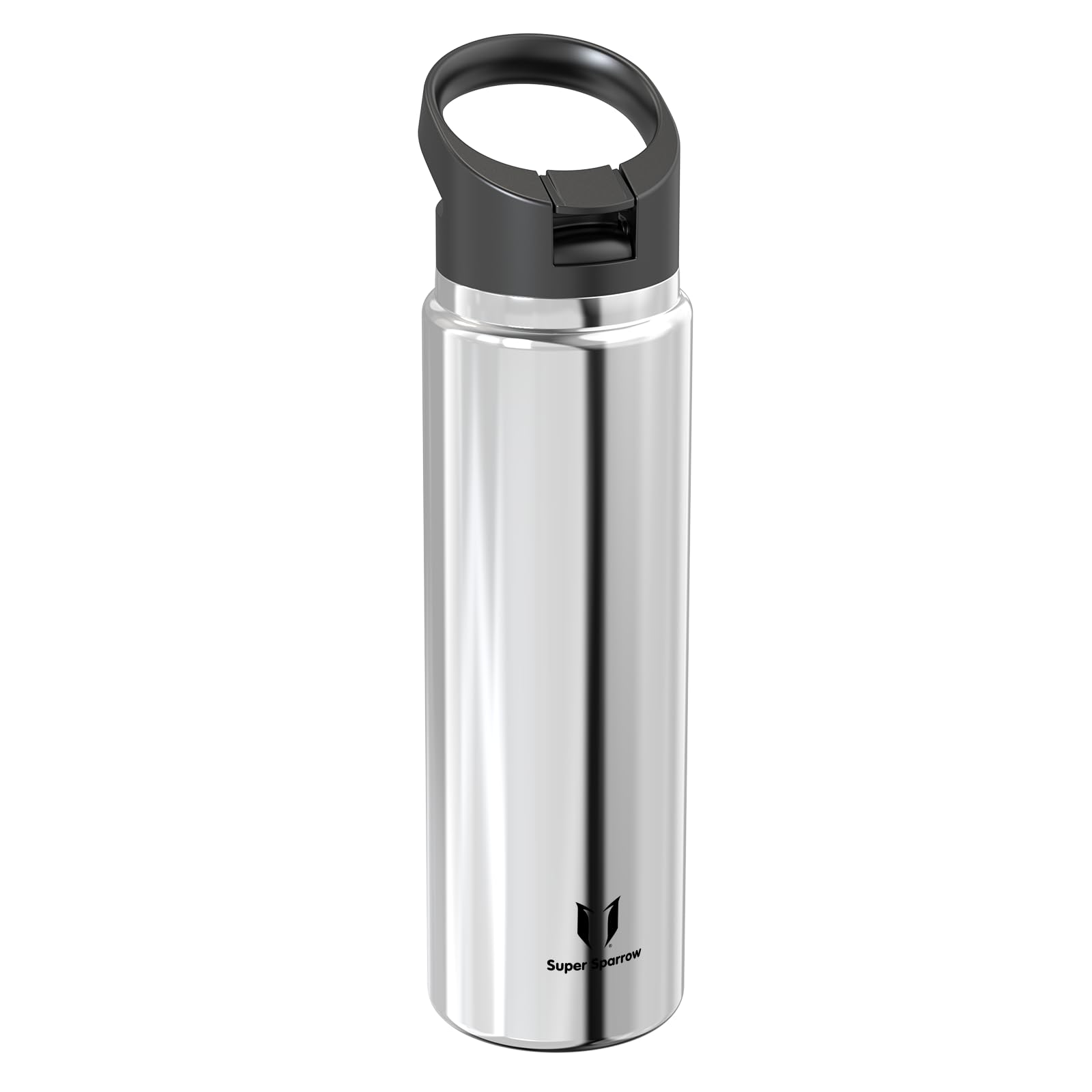 Super Sparrow Borraccia Termica - 500ml, 750ml, 1000ml, 1.2L, 1.5L- SwivelSip Inox Bottiglia - Senza BPA Borracce Termiche, Borraccia Ergonomica per Bambini, Sportiva, Bici, Campeggio, Palestra