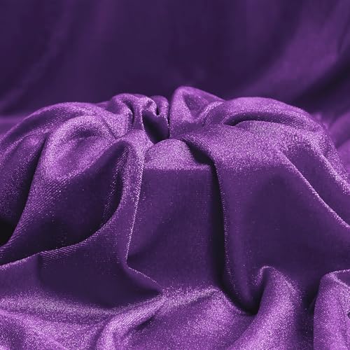 Cobedzy Purple Stretch Velvet Fabric