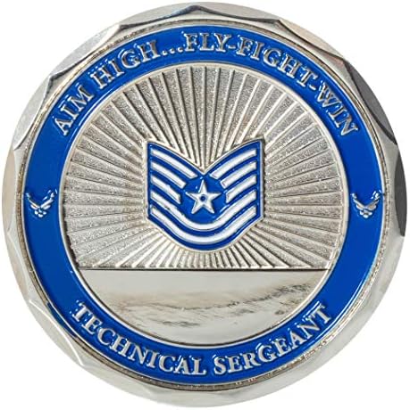 United States Air Force Technical Sergeant Non-Commissioned Officer Rank 45mm Challenge Coin image 3