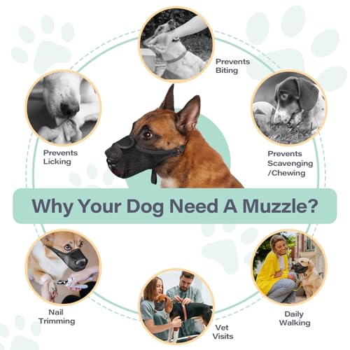 Luckypaw M0223 Dog Muzzle For Large Medium Small Dogs thumb #4