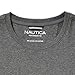 Nautica Men's Solid Crew Neck Short-Sleeve Pocket T-Shirt, Charcoal Heather (Light), Medium
