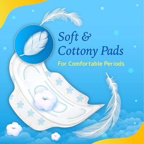 Image of NIINE Naturally Soft Regular Sanitary Napkins for women|230mm Long| Extra Soft & Cottony for Rash Control|2x Absorption|Anti-Leak Lock Protection |Super Saver Pack|(Pack of 4) 72 Pads