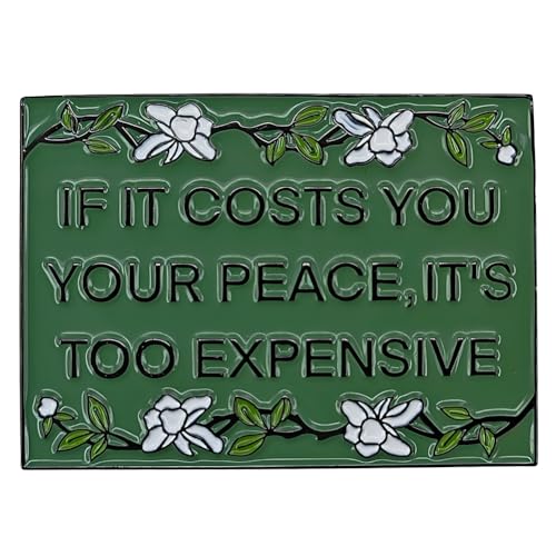 Ficsowy Inspirational Quote Enamel Pin - Encouraging Lapel Badge for Backpacks, Jackets, & Hats Fashion Accessory