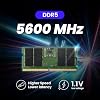 Memoria MMOMENT 16GB DDR5 5600MHz para laptop, SODIMM, CL46, 1.1V, módulo de memoria PC5-44800, 262 pines, sin ECC y sin buffer 6