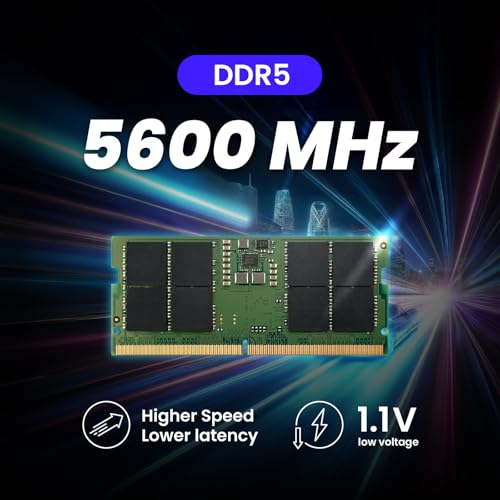 Image of MMOMENT MD-5S DDR5 SODIMM 16GB 5600Mhz (PC5-44800) Laptop Memory Module Ram (CL46, Non-ECC Unbuffered, 1.1V, 262 Pin)