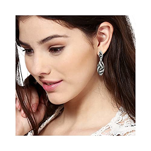 Rhodium Plated Dawn & Dusk Earrings for Women