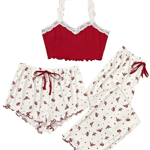 Pijamas De Moda Tipos De Pijama para Mujer Pijama Peto Mujer Pijamas Enteros Unicornio Pijama 2 Piezas Mujer Pijamas Juveniles para Mujer Pijama con Solapa Trasera Mujer Pijamas Talles Especiales
