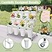 Flower Display Stands with Buckets, 3-Tier Rolling Plant Stand with Locking Wheels - Heavy Duty Metal Flower Cart for Indoor/Outdoor Use, Wedding Decor & Florist Displays (Holds 12 Pots) (Gold)