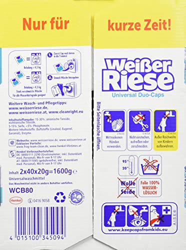 Weißer Riese Universale Duo-Caps Aromaterapia, 80