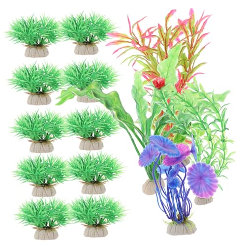 Réservoir de poissons sans entretien grâce aux 28 plantes artificielles YRYRYW