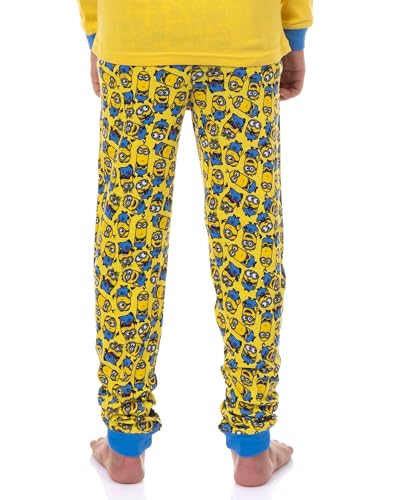 Despicable Me Boys' Minions Crew Bob Stuart Phil Kevin Tight Fit Sleep Pajama Set4
