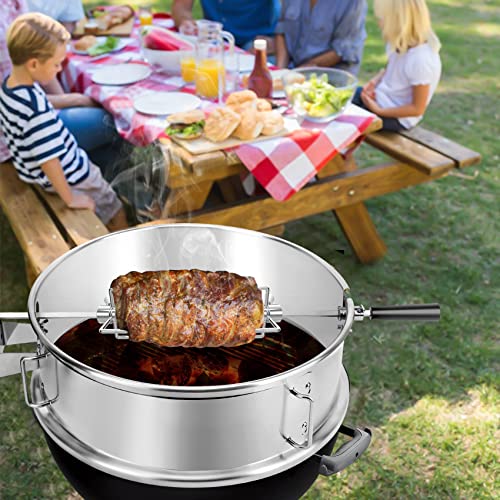 Kit combo para parrilla rotisserie y pizza acero inoxidable miniatura 5