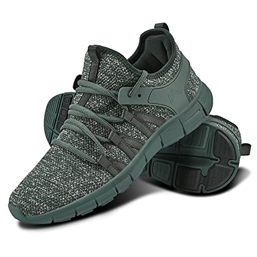 Image of INZCOU Running Shoes Lightweight Tennis Shoes Non Slip Gym Workout Shoes Breathable Mesh Walking Sneakers