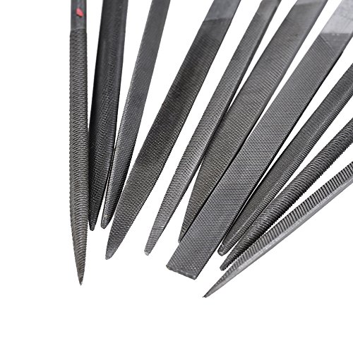 RuleaxAsi 10 pcs Guitarra Fret Nut Saddle Slot Pickguard Moagem Grupo de Arquivos de Manutenção Conj