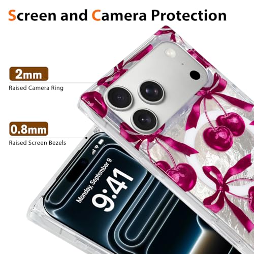 Coque rectangulaire iPhone 17 Pro au design exclusif rose