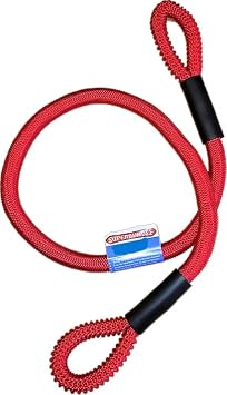 48-Inch Marine Grade SuperBungee Made in The USA with 2 Cleat-Loop Ends Red