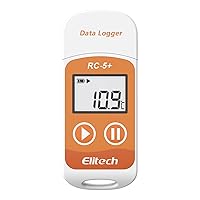 Vista 10 de Elitech RC-5+ Registrador de datos de temperatura USB PDF digital, grabador reutilizable, termómetro para refrigerador, 32000 puntos de alta