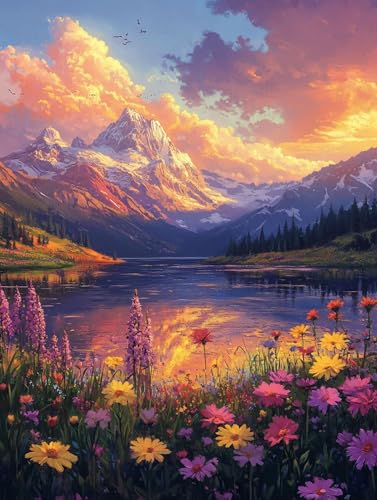 i G LbghG h DIYG fW^G RX p^[fUC, yCgoCio[ SҌ ȒP paint by numbers uVƃANG̋, z[ ItBX 50X70cm, Model 800