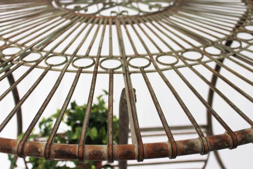 DanDiBo Tisch Halbrund Wandtisch Malega 100531 Beistelltisch aus Metall 100 cm Gartentisch Halbtisch Halbrundtisch… – Bild 3