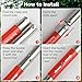 Snake Grabber 50 in, Snake Tongs Grabber Collapsible, Professional Reptile Snake Catcher Wide Jaw Handling Tool, Stainless Steel Snake Hook Long Reach Grabbers for Camping, Garden and Emergency Use