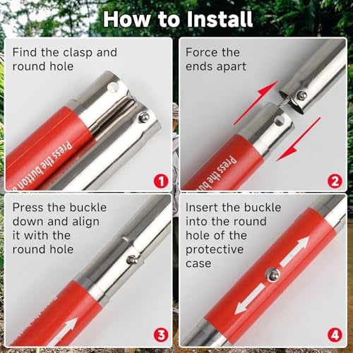Image of 50in Snake Grabber, Collapsible Snake Tongs with Wide Jaw